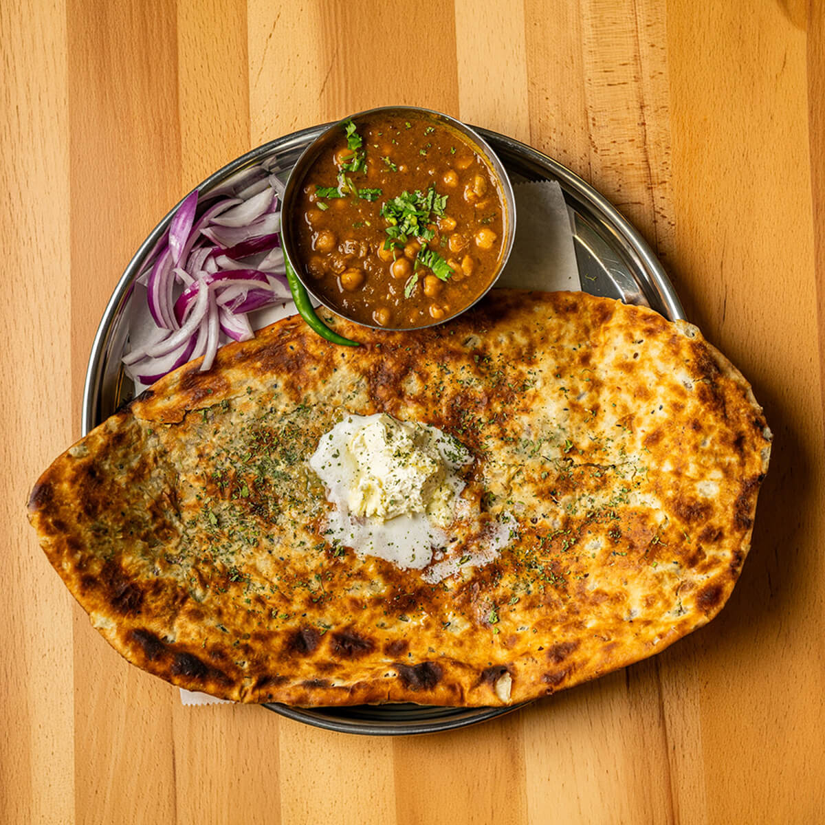 Indian Food in Restaurant